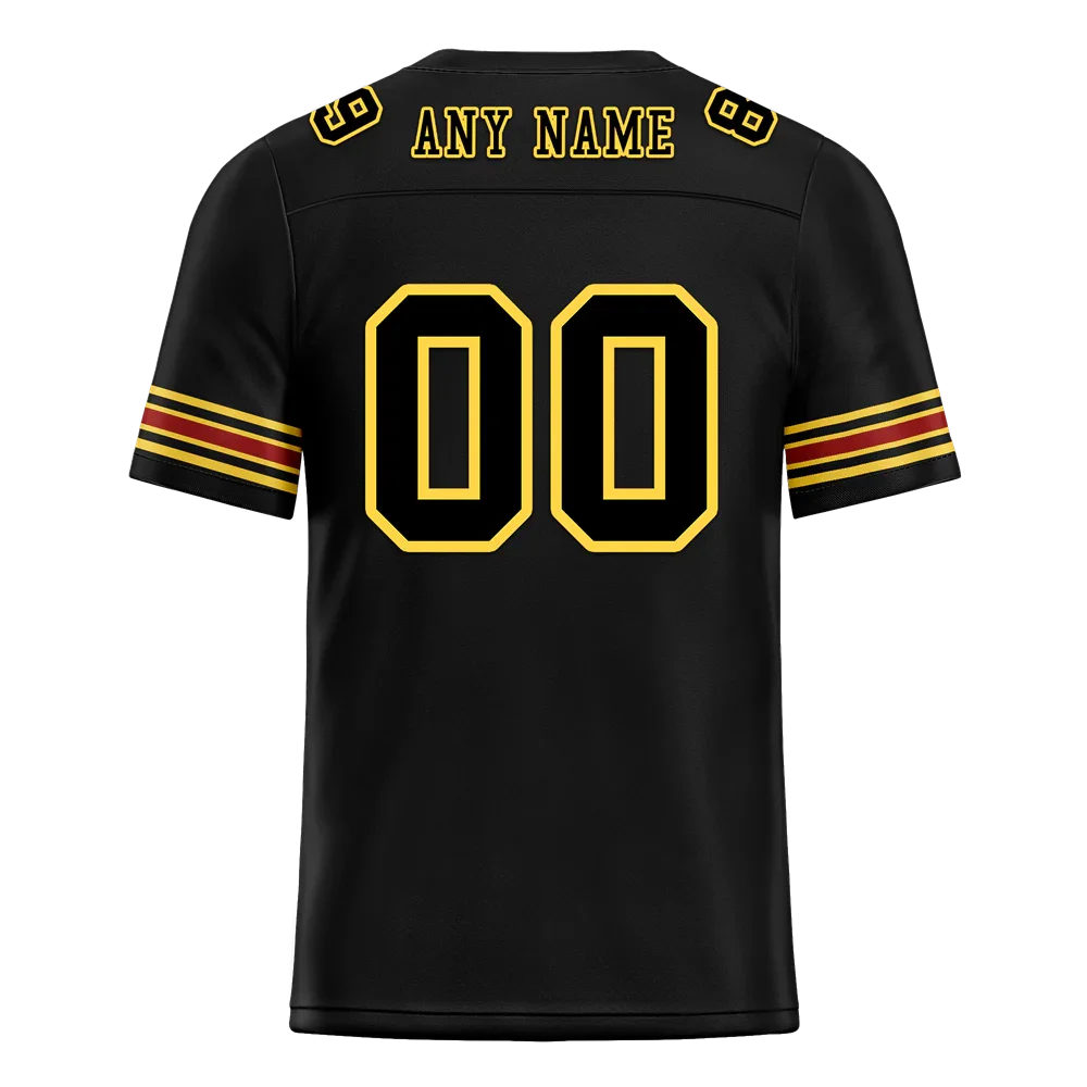 Custom Black Skull Fashion Black Personalized Authentic Football Jersey FBJ02-bc0fba8 - Coolcustomize