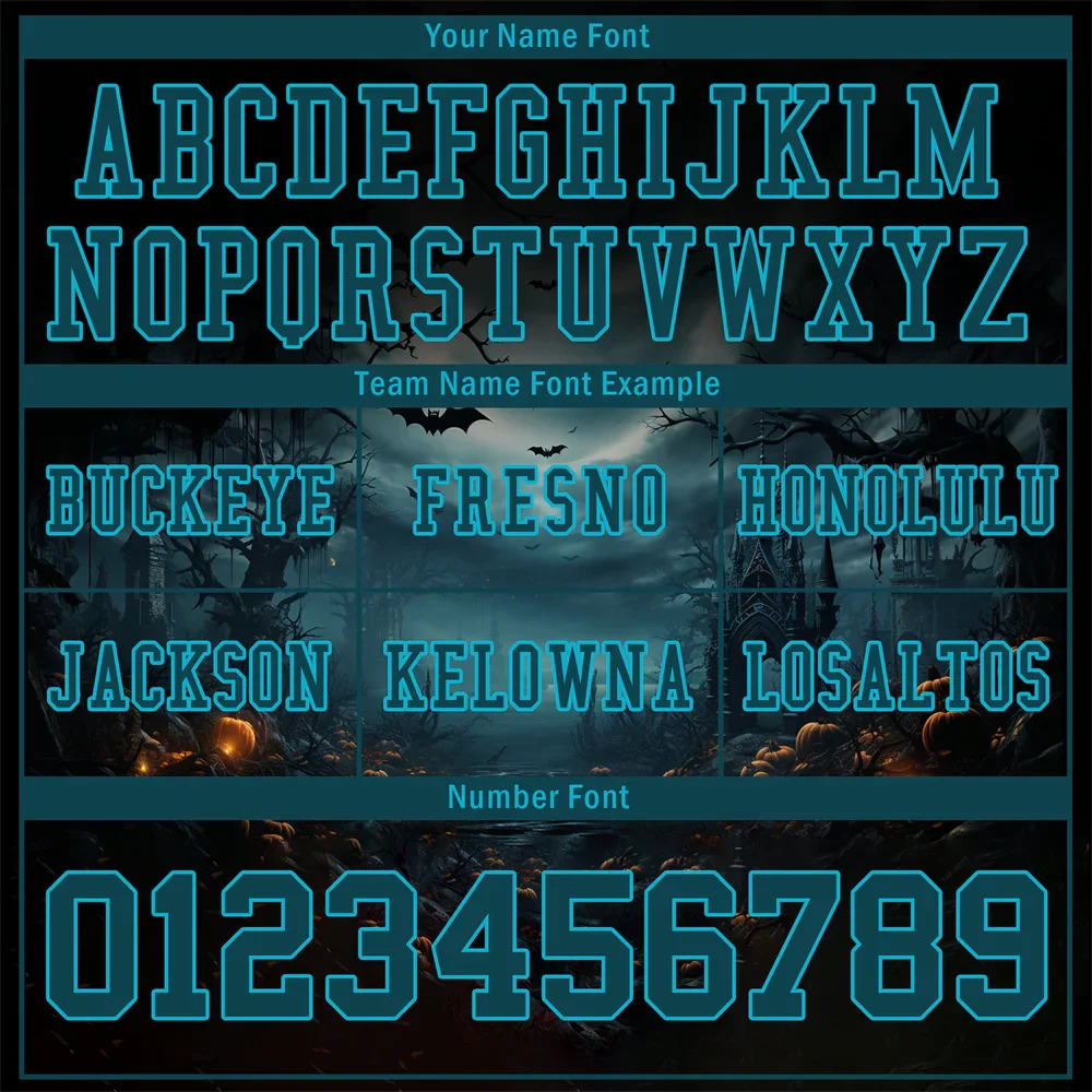 Custom Black Skull Fashion Aqua Personalized Authentic Football Jersey FBJ02-bc0fba9 - Coolcustomize