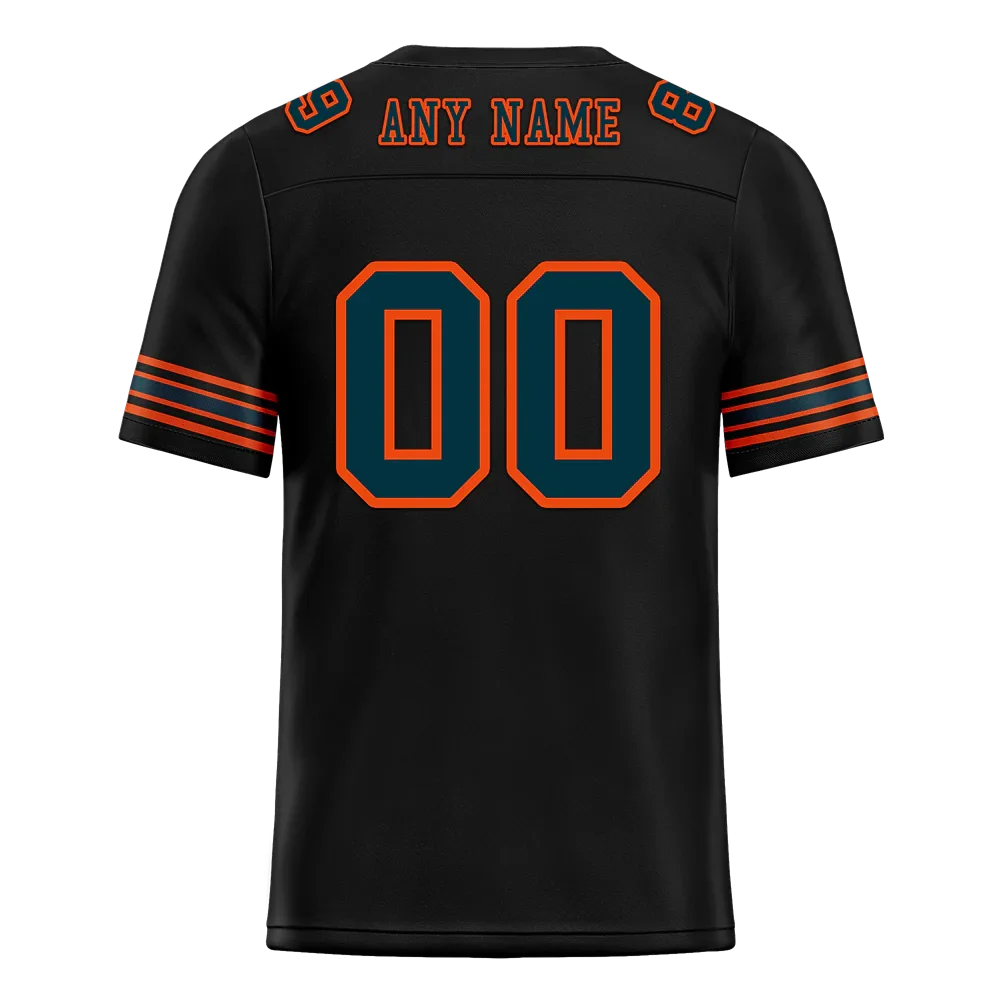 Custom Black Skull Fashion Black Personalized Authentic Football Jersey FBJ02-bc0fbb0 - Coolcustomize