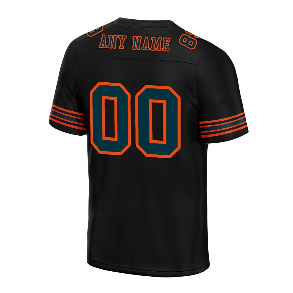 Custom Black Skull Fashion Black Personalized Authentic Football Jersey FBJ02-bc0fbb0 - Coolcustomize