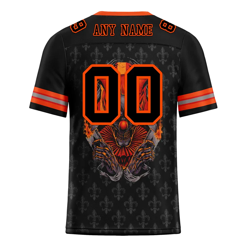 Custom Black Grey Skull Fashion Black Personalized Authentic Football Jersey FBJ02-bc0fbbd - Coolcustomize