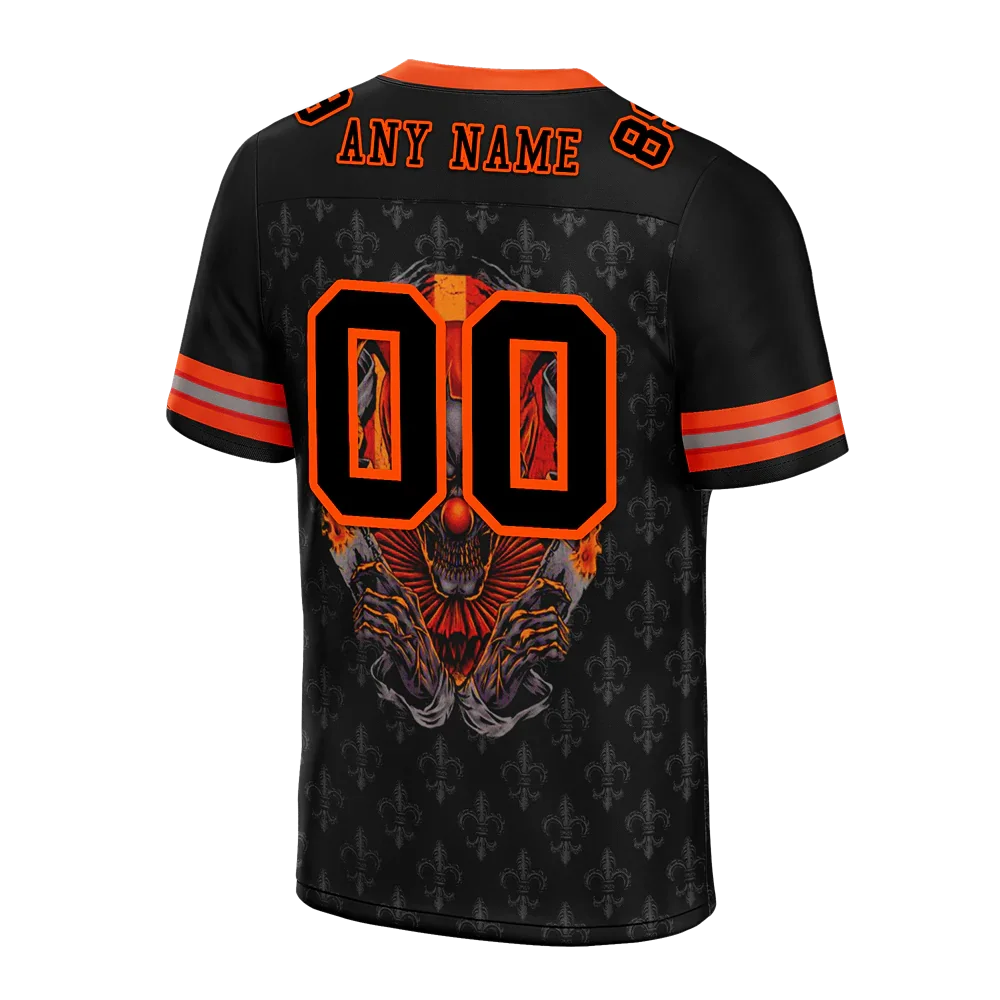 Custom Black Grey Skull Fashion Black Personalized Authentic Football Jersey FBJ02-bc0fbbd - Coolcustomize