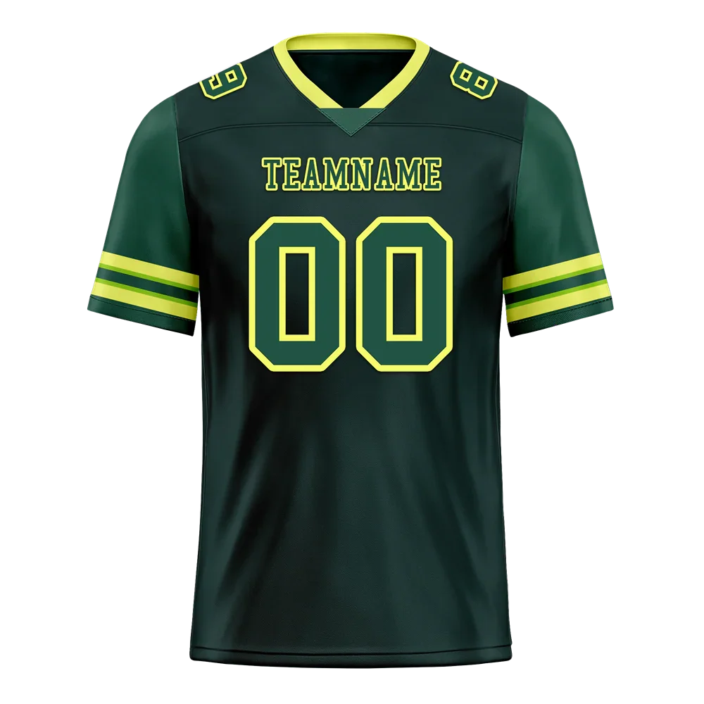 Custom Green Skull Fashion Green Personalized Authentic Football Jersey FBJ02-bc0fbb9 - Coolcustomize