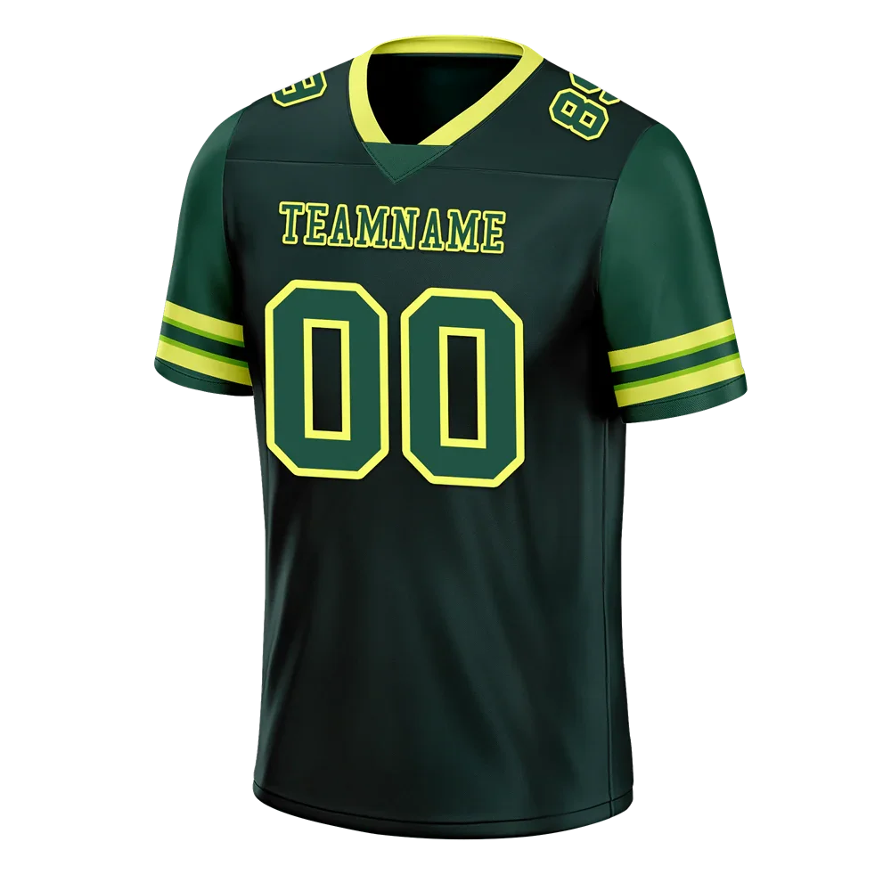Custom Green Skull Fashion Green Personalized Authentic Football Jersey FBJ02-bc0fbb9 - Coolcustomize