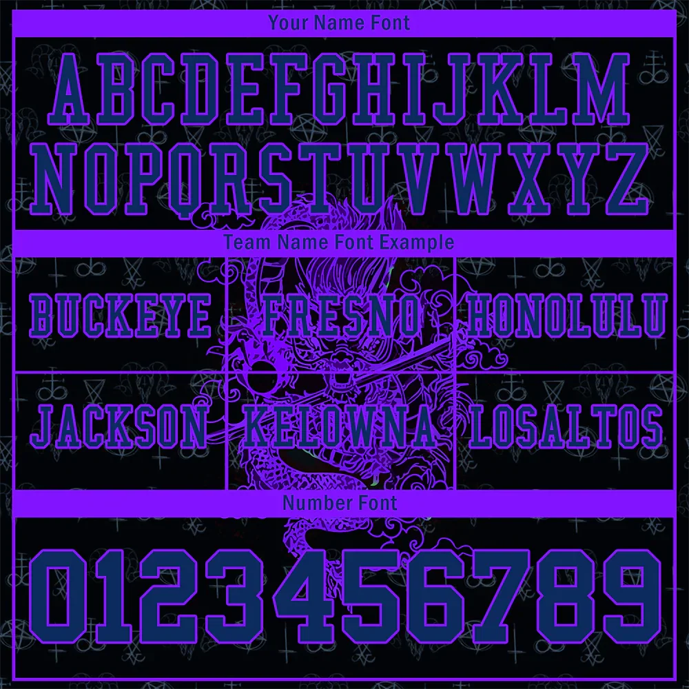 Custom Black Skull Fashion Purple Personalized Authentic Football Jersey FBJ02-bc0fbc0 - Coolcustomize