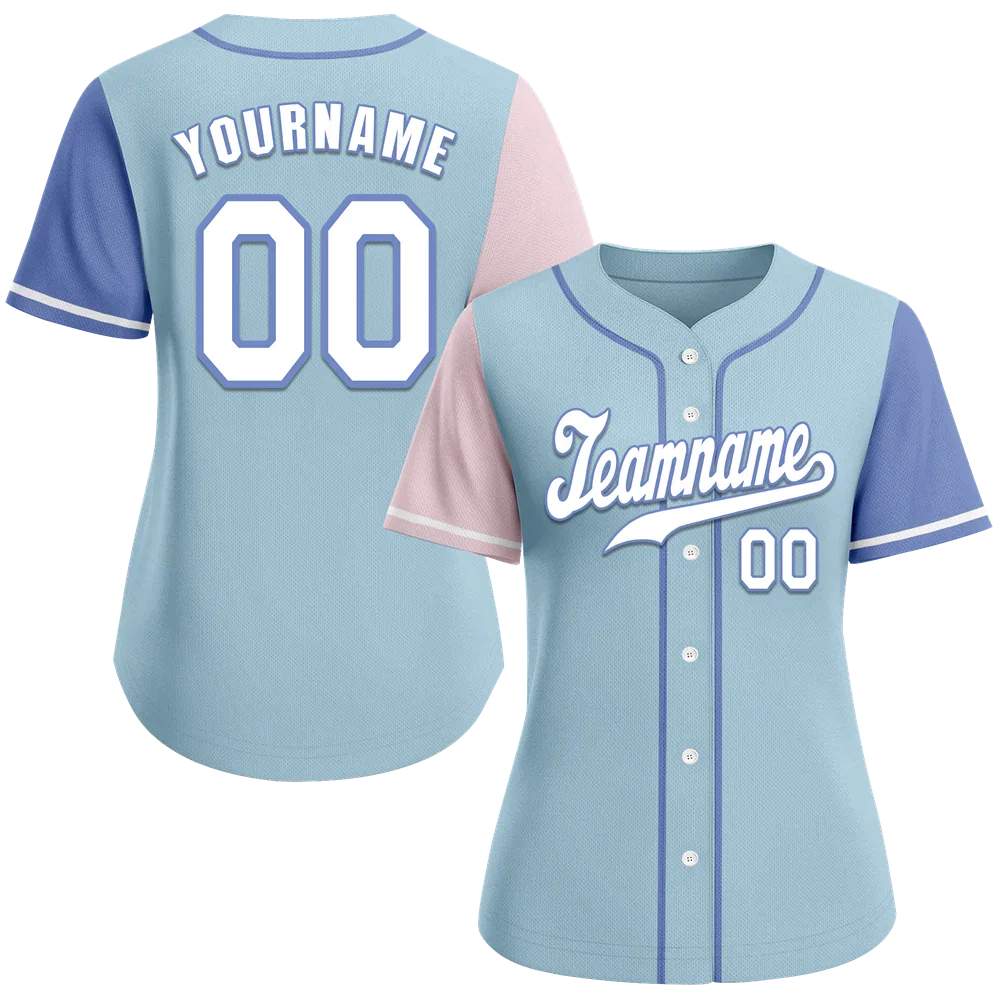 Custom Aqua Two Tone White Authentic Baseball Jersey - Coolcustomize