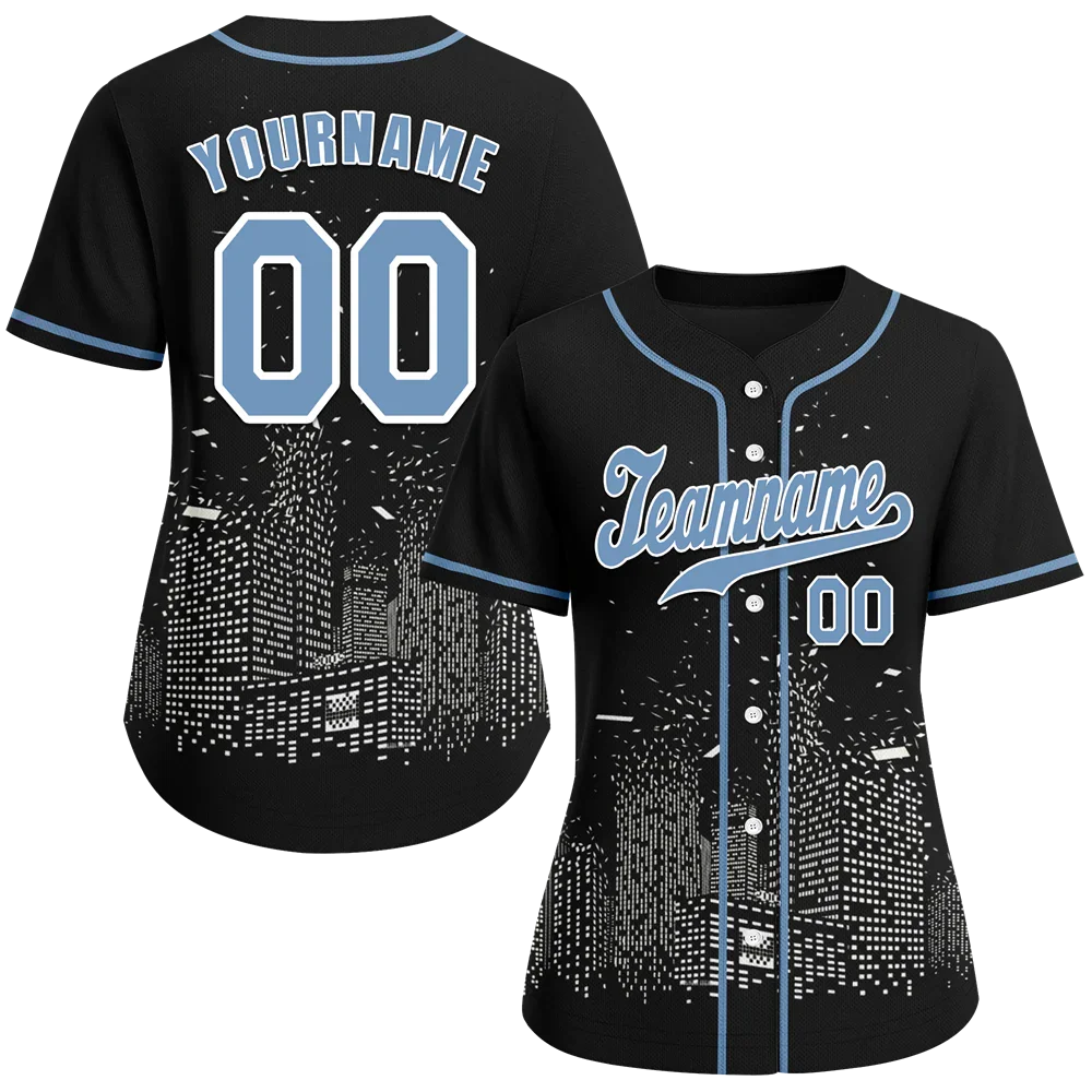 Custom Black City Edition Aqua Authentic Baseball Jersey BSBJ0a-bc0fbbf - Coolcustomize