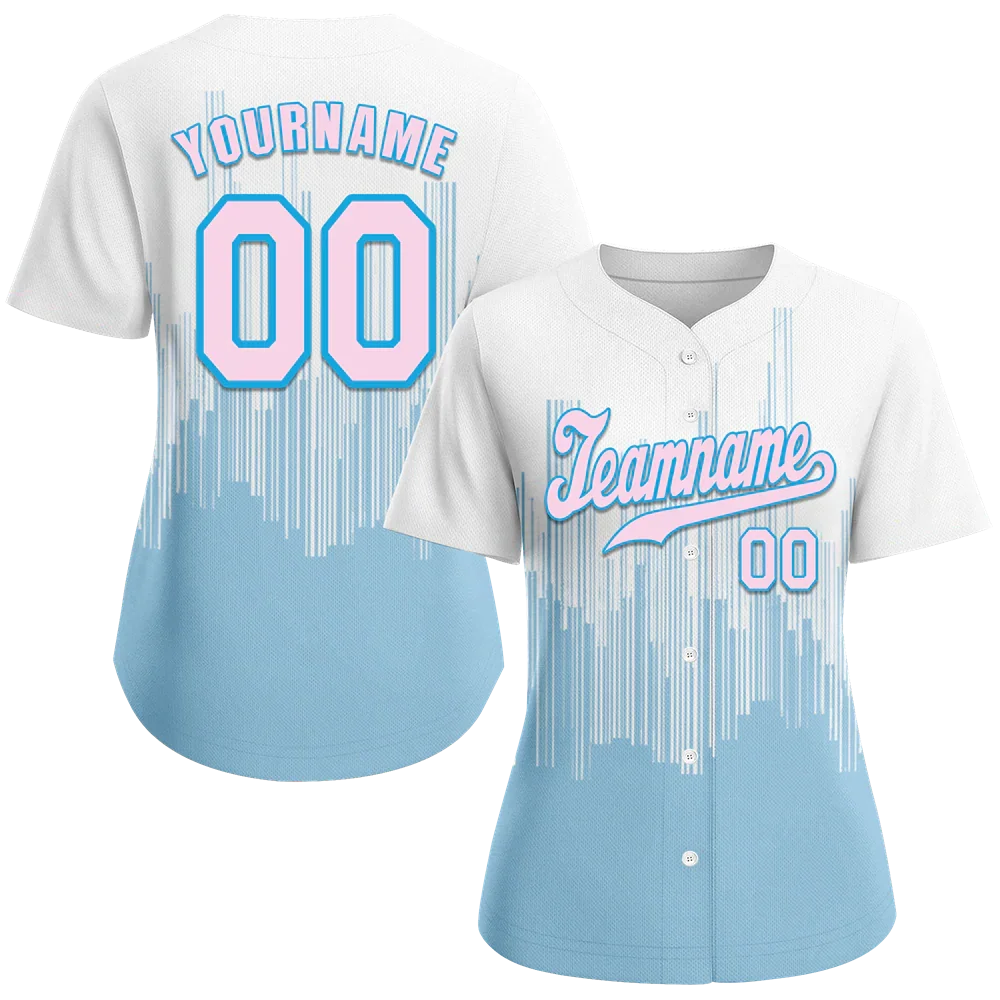 Custom White Aqua City Edition Pink Authentic Baseball Jersey BSBJ0a-bc0fbb7 - Coolcustomize