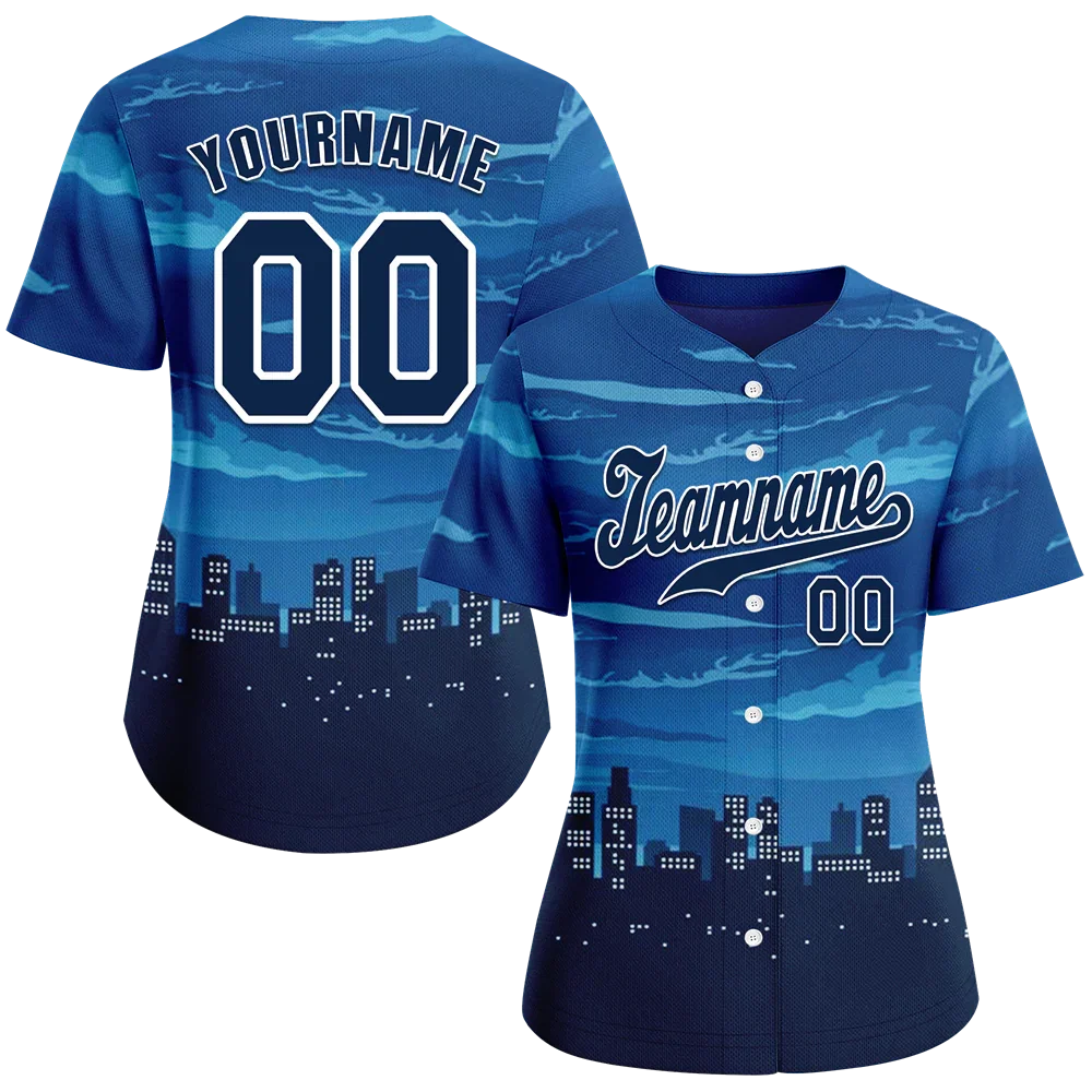 Custom Blue City Edition Black Authentic Baseball Jersey BSBJ0a-bc0fbca - Coolcustomize