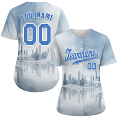 Custom White City Edition Blue Authentic Baseball Jersey BSBJ0a-bc0fbcd