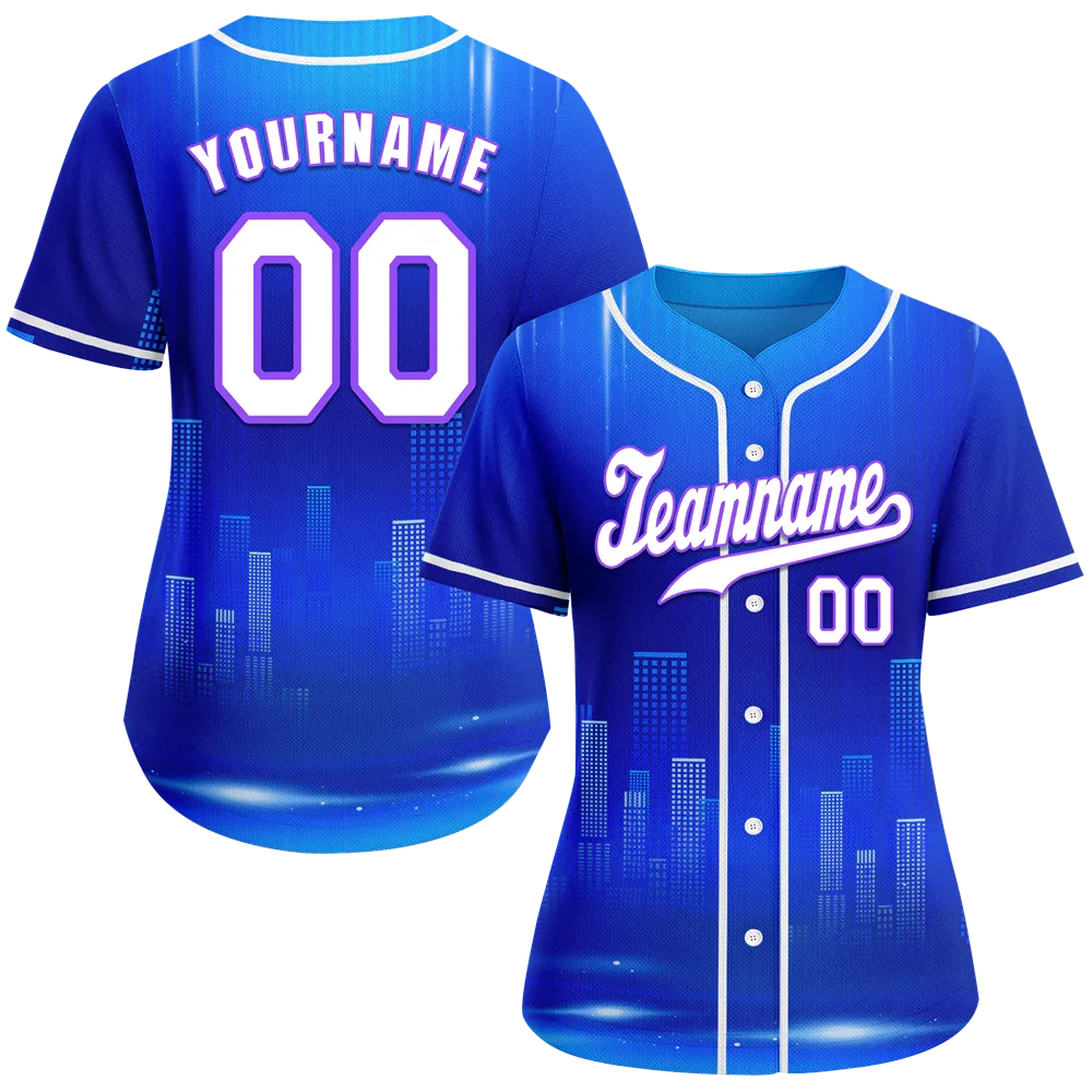 Custom Blue City Edition White Authentic Baseball Jersey BSBJ0a-bc0fbce - Coolcustomize
