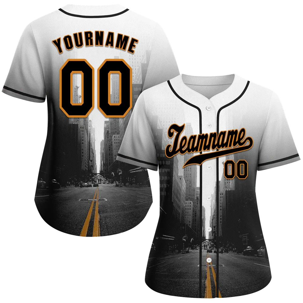 Custom White Black City Edition Black Authentic Baseball Jersey BSBJ0a-bc0fbc9 - Coolcustomize
