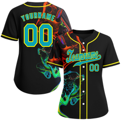 Custom Black Tie Dye Aqua Authentic Baseball Jersey BSBJ0a-bc0fbef