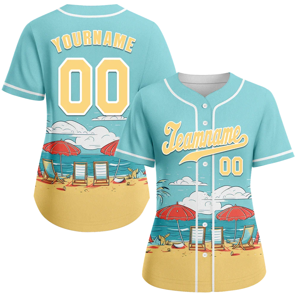 Custom Aqua Orange Hawaii White Authentic Baseball Jersey BSBJ0a-bc0fb7e - Coolcustomize