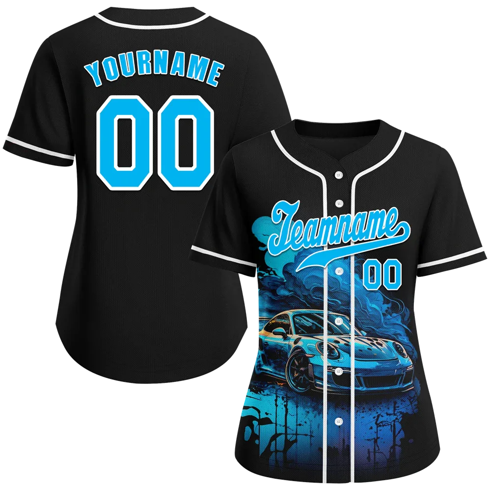 Custom Black Drift Fashion Aqua Authentic Baseball Jersey BSBJ0a-bc0fb8a - Coolcustomize