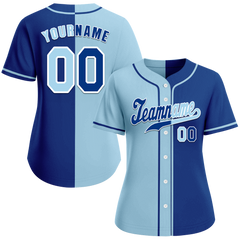 Custom Aqua Blue Gradient Fashion Blue Authentic Baseball Jersey