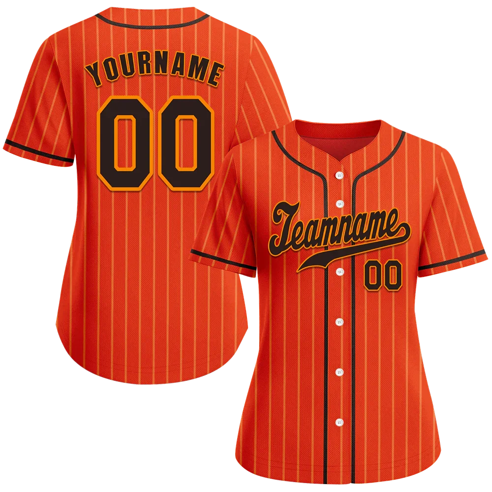 Custom Red Stripe Fashion Black Authentic Baseball Jersey - Coolcustomize