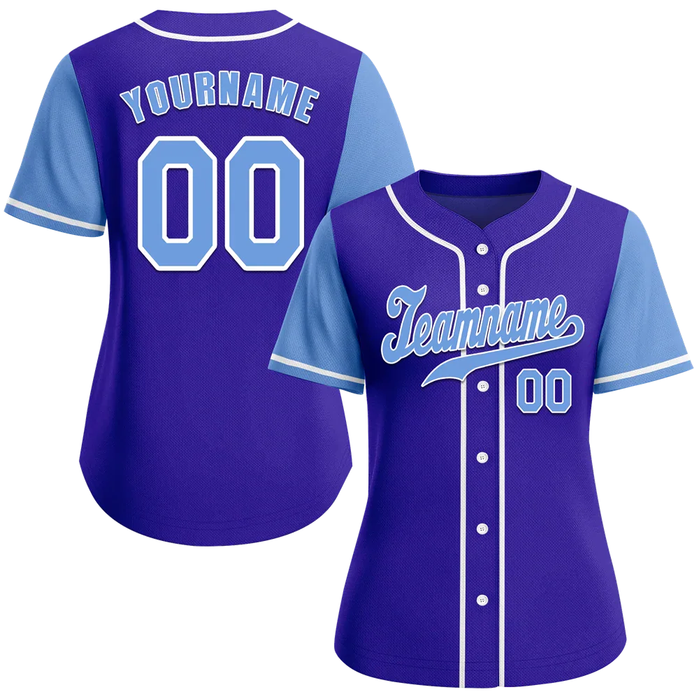 Custom Blue Aqua Raglan Sleeves Aqua Authentic Baseball Jersey - Coolcustomize