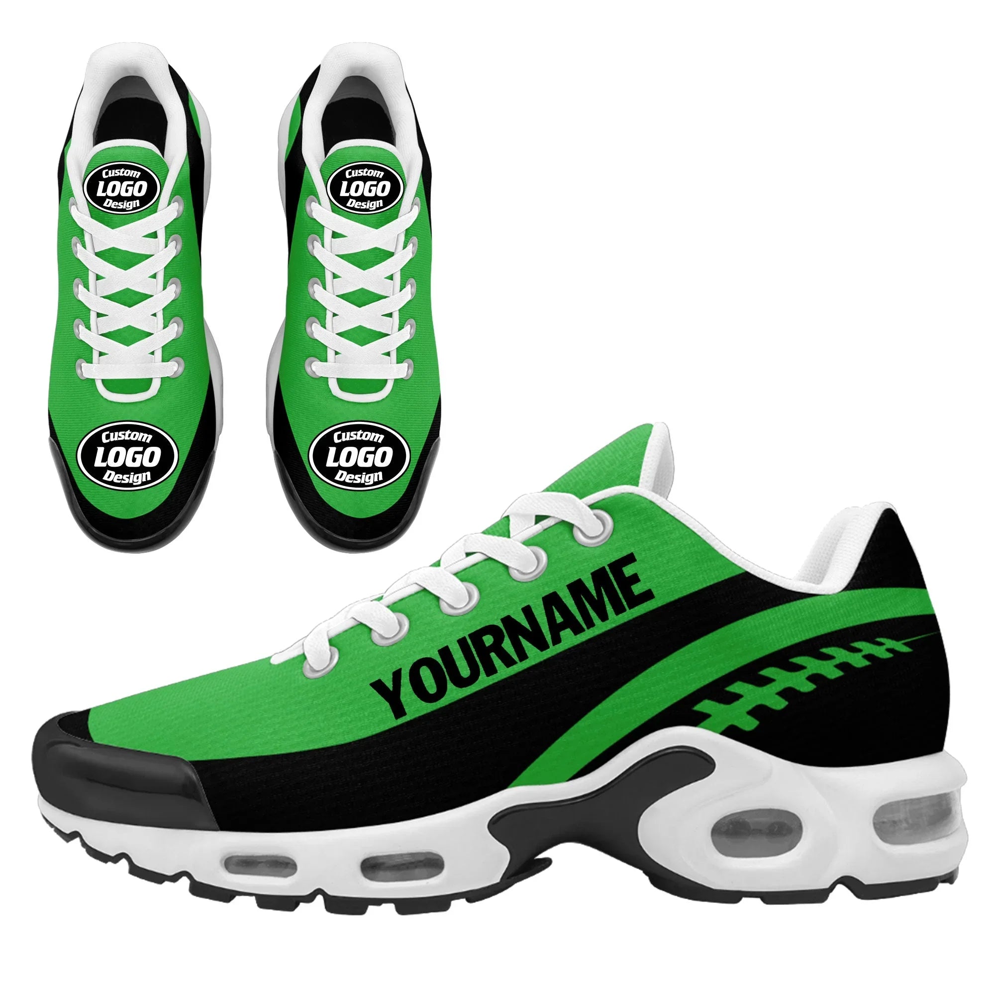Custom Black Green Jersey and TN Shoes Combo Offer Personalized ZH-D0200101-1 - Coolcustomize