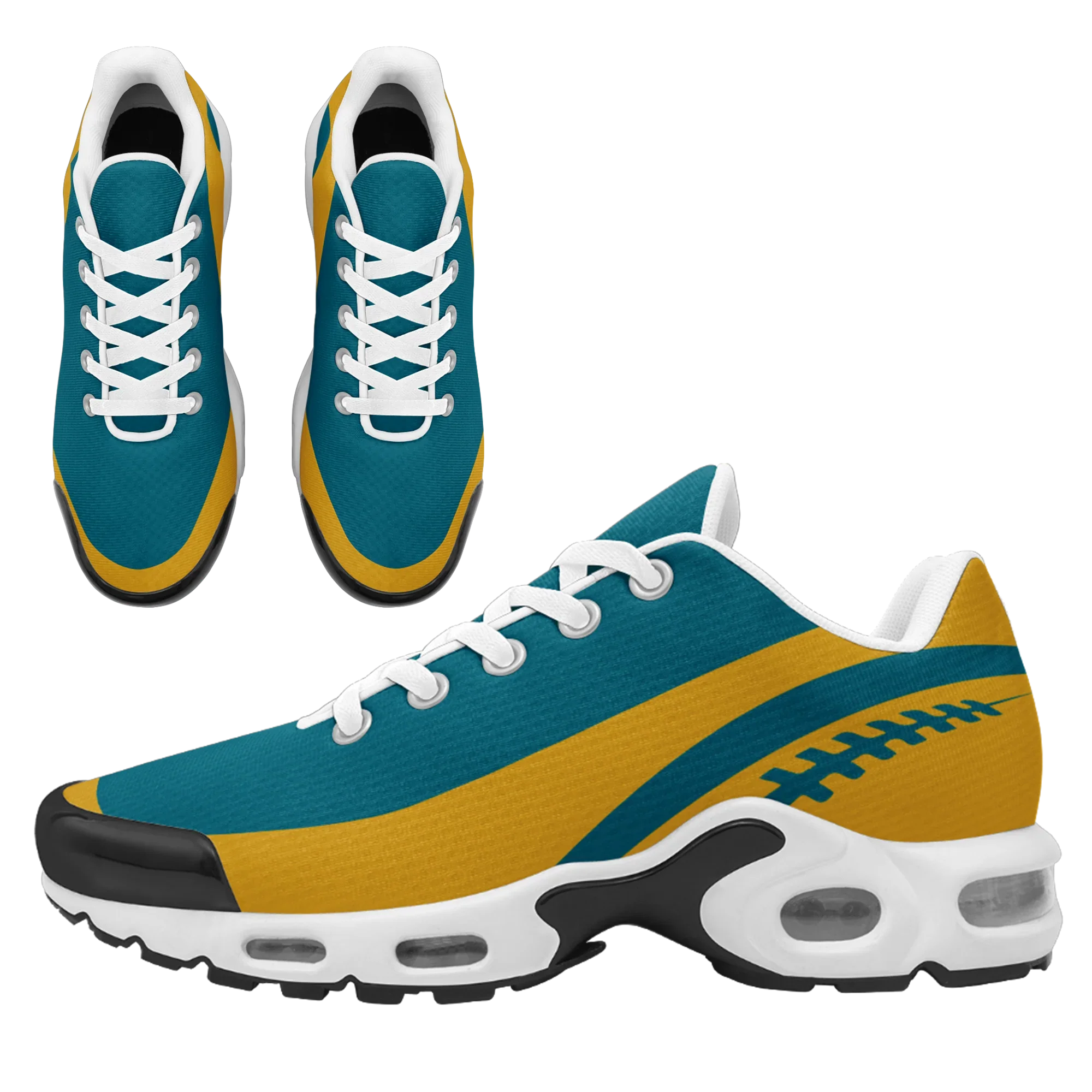 Custom Cyan Yellow TN Shoes Personalized Sneakers TN-D020077-16 - Coolcustomize