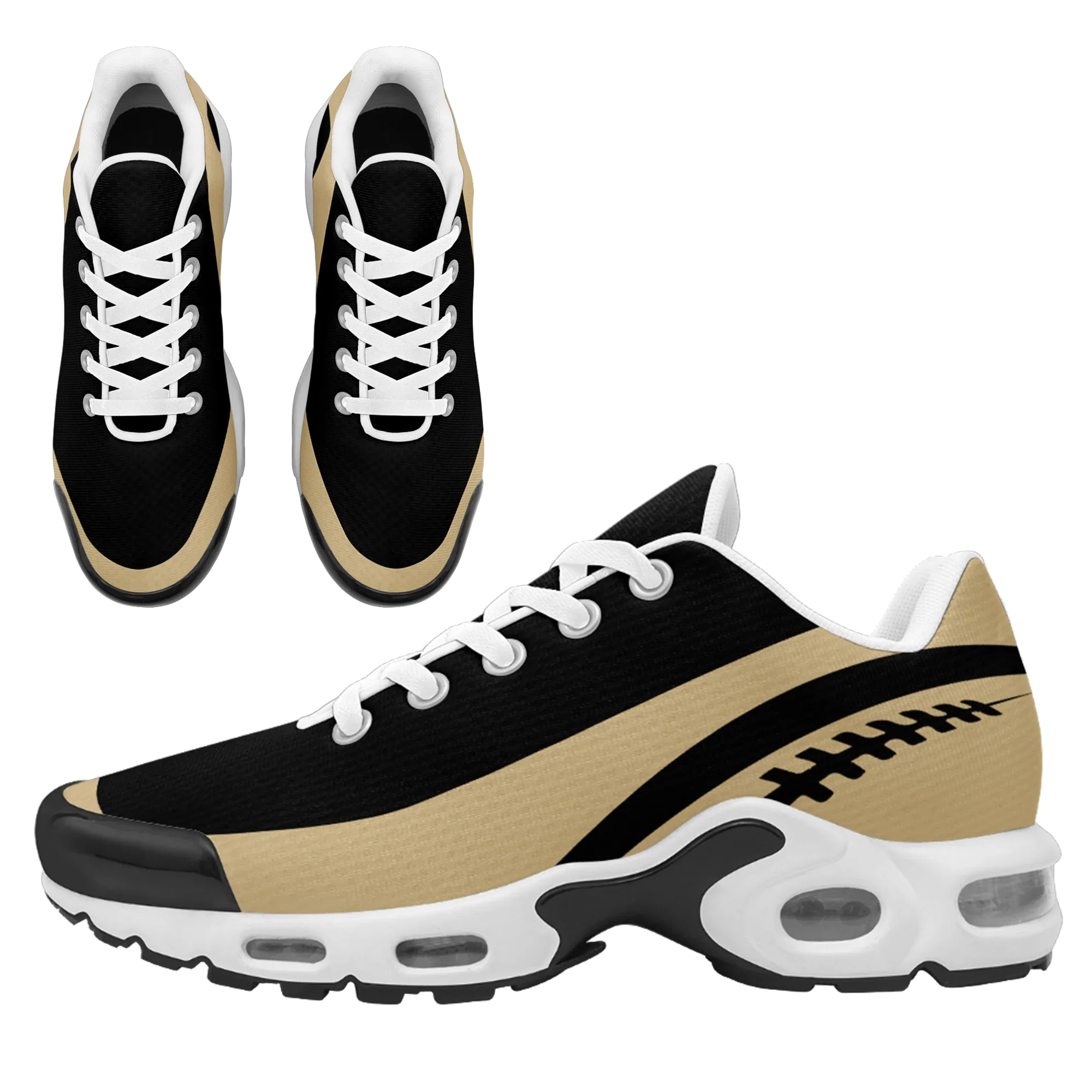 Custom Black Yellow TN Shoes Personalized Sneakers TN-D020077-18 - Coolcustomize