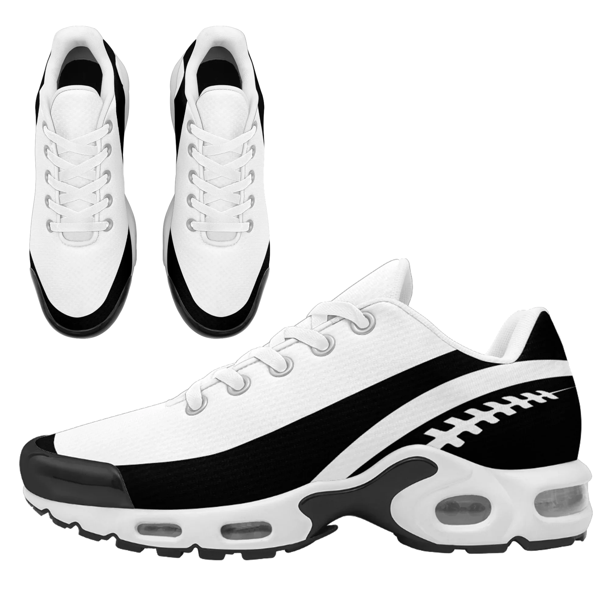 Custom Black White Jersey and TN Shoes Combo Offer Personalized ZH-D0200101-19 - Coolcustomize