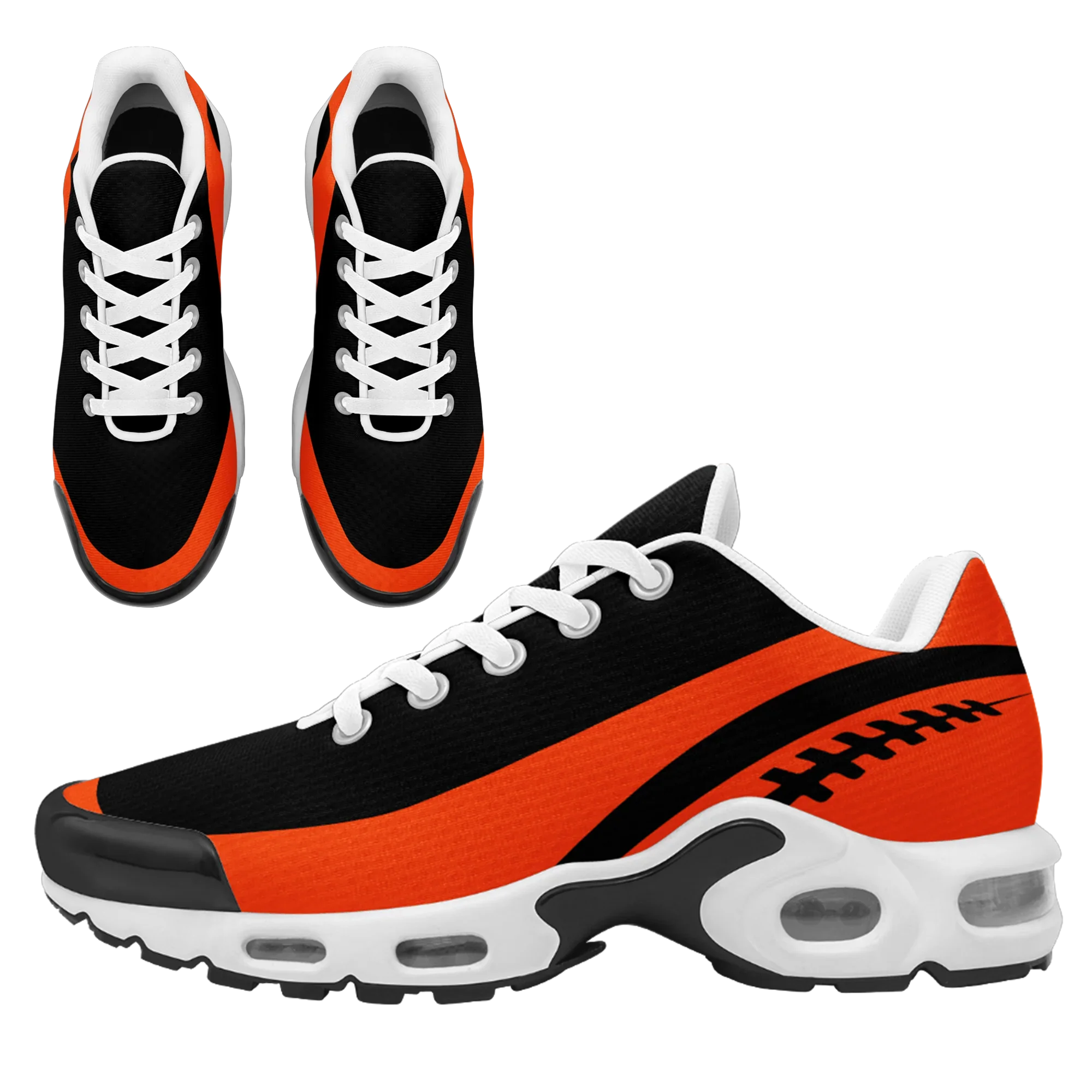 Custom Black Orange TN Shoes Personalized Sneakers TN-D020077-8 - Coolcustomize