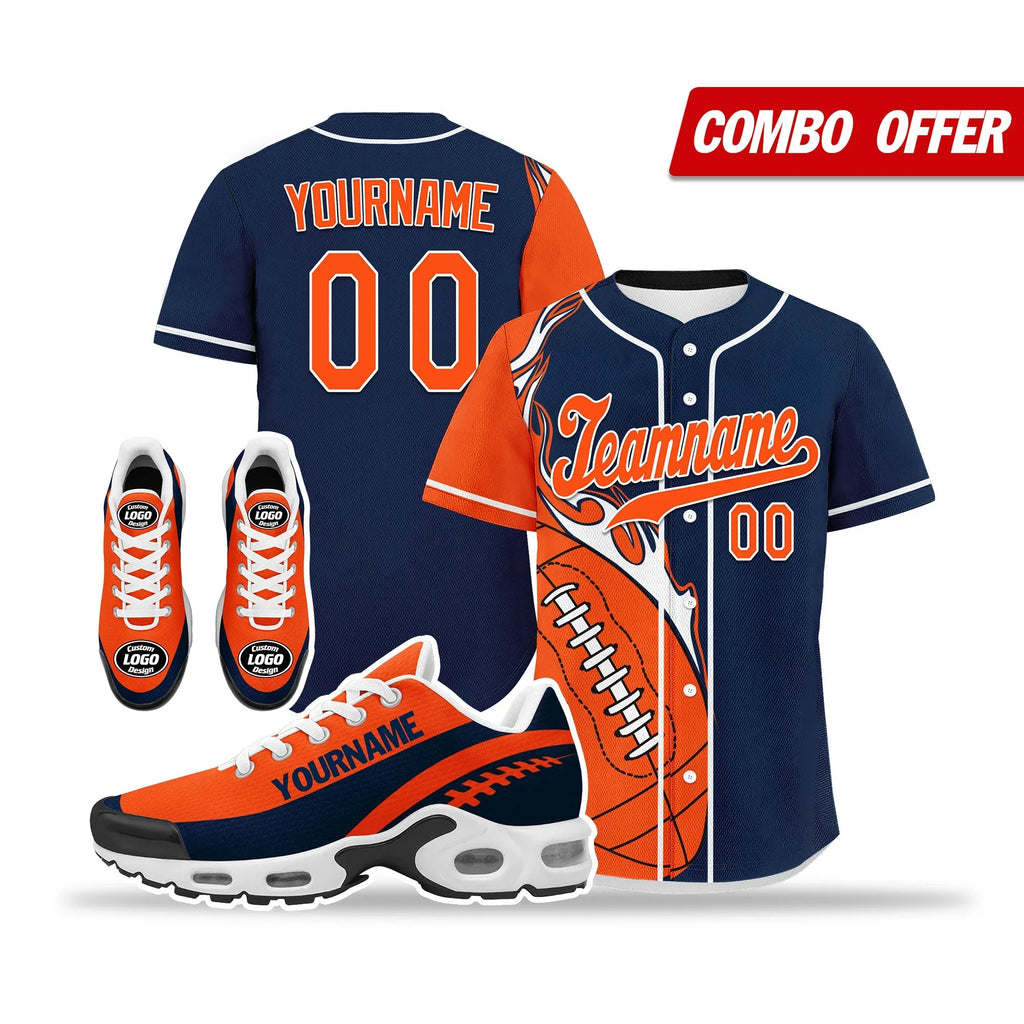 Custom Blue Orange Jersey and TN Shoes Combo Offer Personalized ZH-D0200101-10 - Coolcustomize