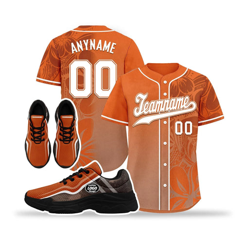 Custom Baseball Jersey and Chunky Shoes Personalized Combo Personalized Sneaker ZH-D020167-4 - Coolcustomize