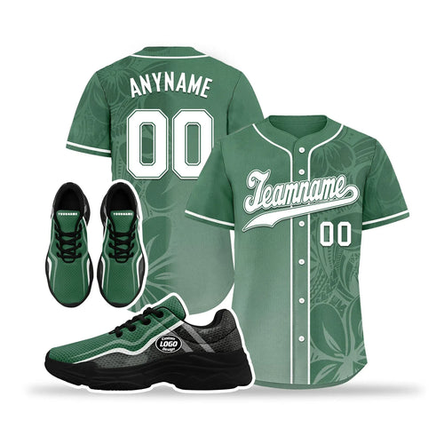 Custom Baseball Jersey and Chunky Shoes Personalized Combo Personalized Sneaker ZH-D020167-7 - Coolcustomize