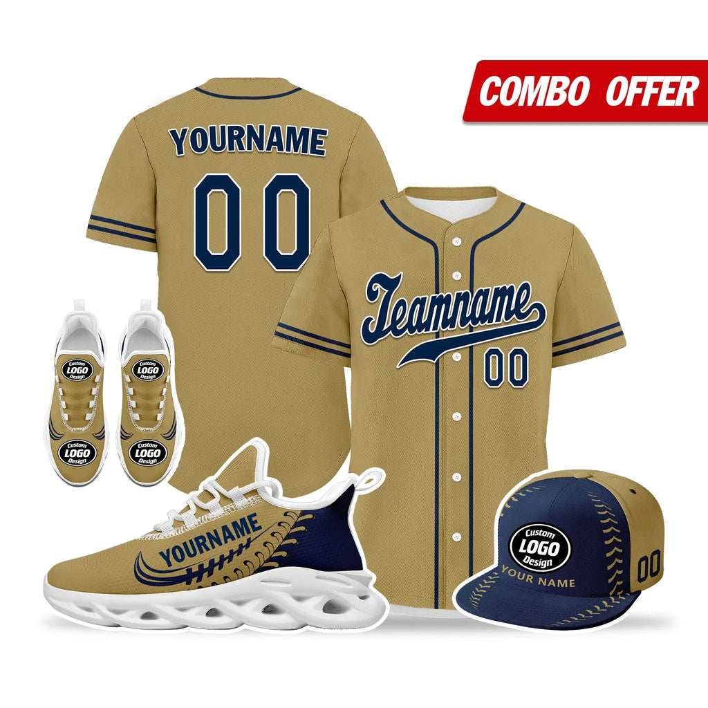 Custom Brown Jersey MaxSoul Shoes and Hat Combo Offer Personalized ZH-bd0b00e0-af - Coolcustomize
