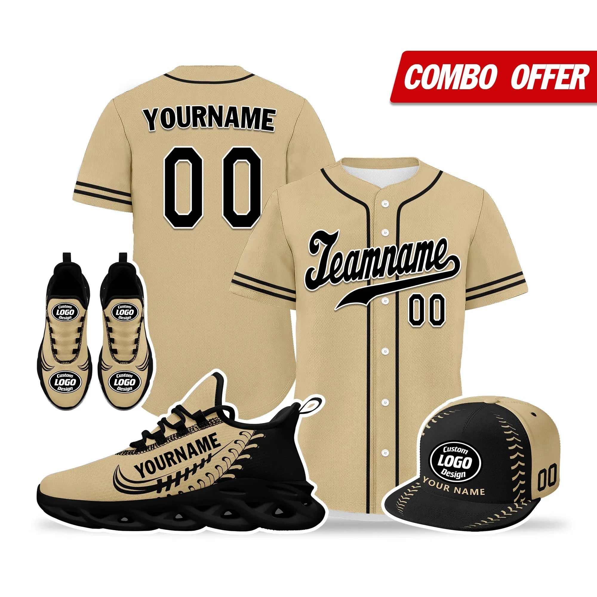 Custom Brown Jersey MaxSoul Shoes and Hat Combo Offer Personalized ZH-bd0b00e0-a8 - Coolcustomize