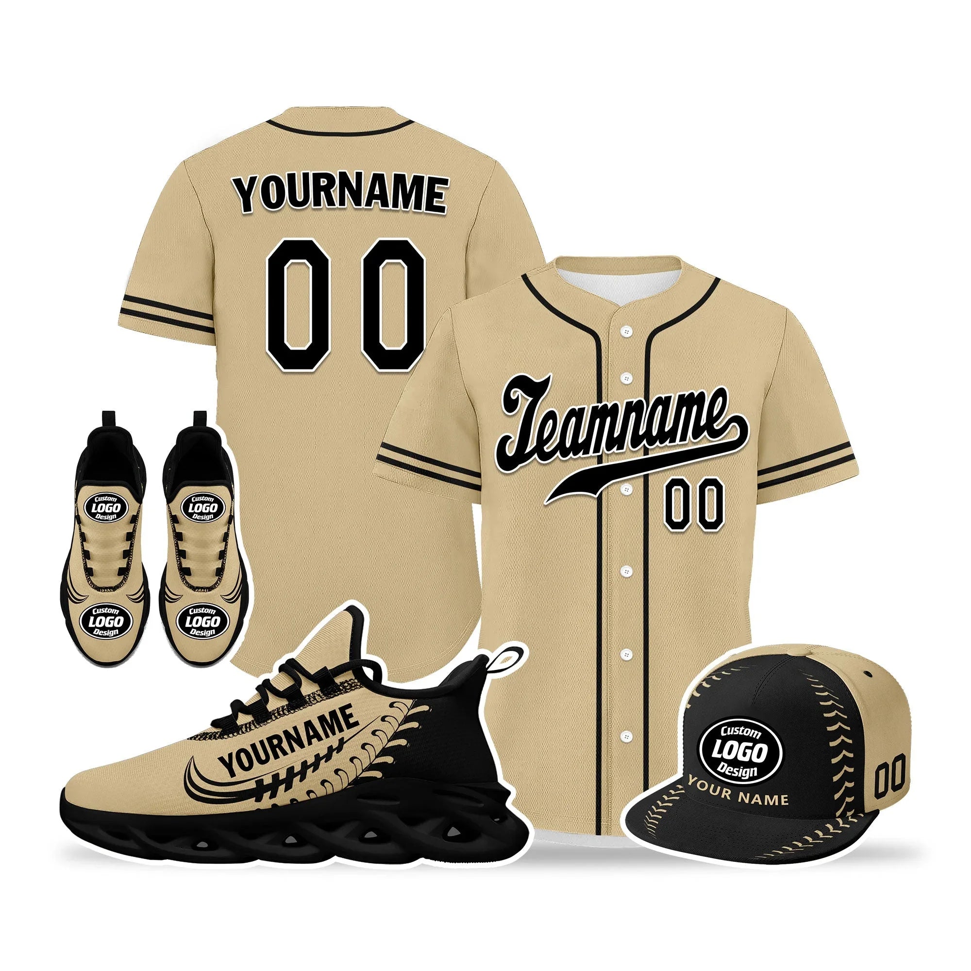 Custom Brown Jersey MaxSoul Shoes and Hat Combo Offer Personalized ZH-bd0b00e0-a8 - Coolcustomize