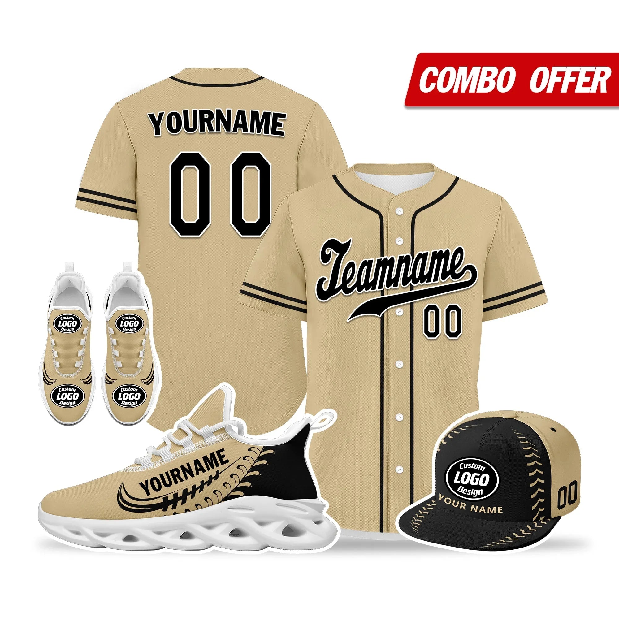 Custom Brown Jersey MaxSoul Shoes and Hat Combo Offer Personalized ZH-bd0b00e0-a8 - Coolcustomize