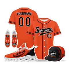 Custom Orange Jersey MaxSoul Shoes and Hat Combo Offer Personalized ZH-bd0b00e0-b0