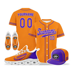 Custom Orange Jersey MaxSoul Shoes and Hat Combo Offer Personalized ZH-bd0b00e0-cb