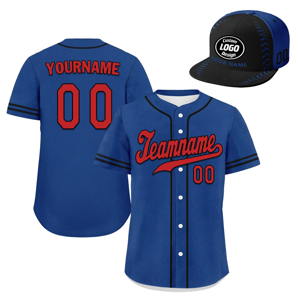 Custom Jersey and Hat Personalized Combo ZH-bd0b00ec-a0 - Coolcustomize