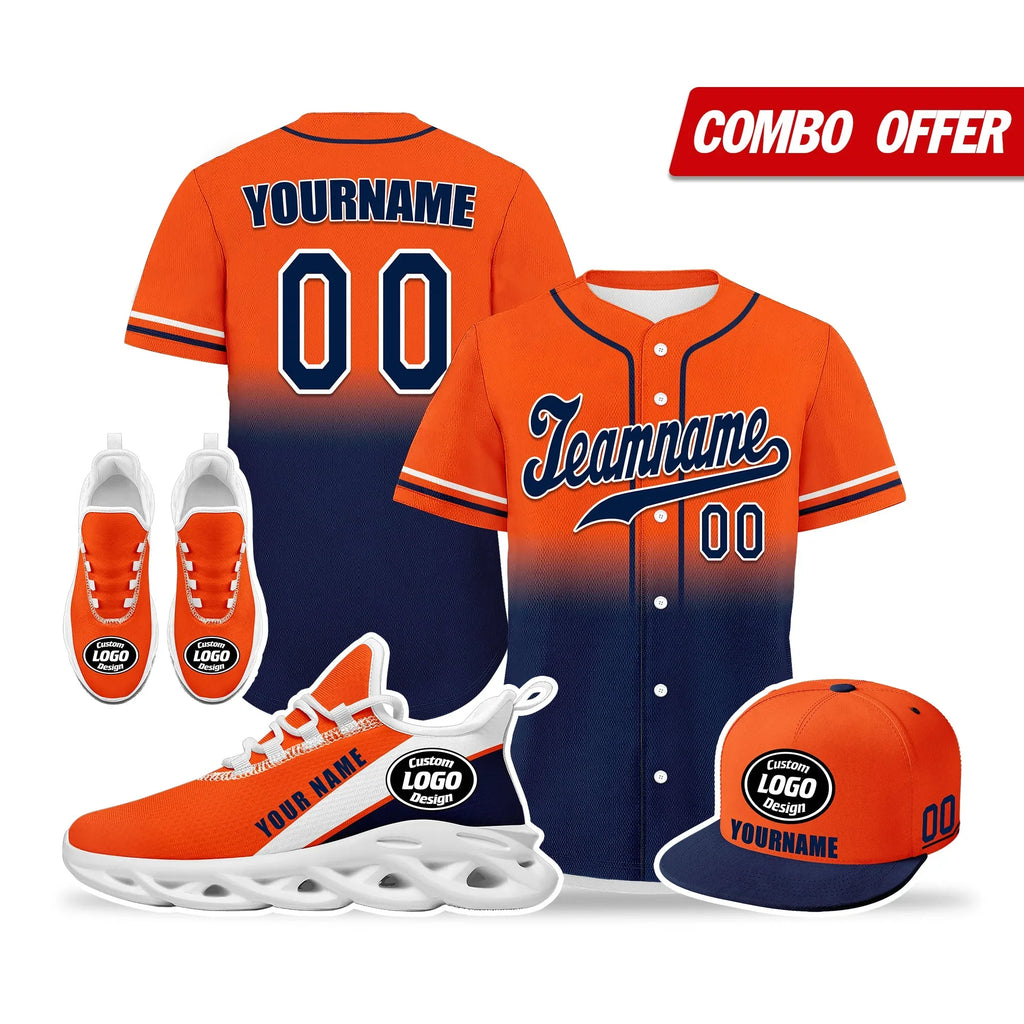 Custom Orange Blue Jersey MaxSoul Shoes and Hat Combo Offer Personalized ZH-bd0b007e-ae - Coolcustomize