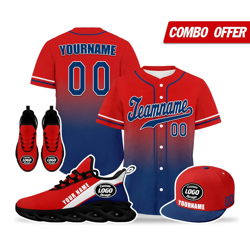 Custom Red Blue Jersey MaxSoul Shoes and Hat Combo Offer Personalized ZH-bd0b007e-e - Coolcustomize