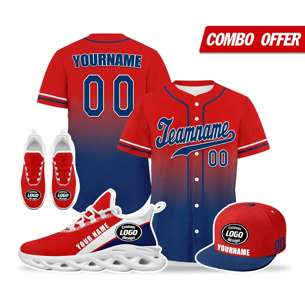 Custom Red Blue Jersey MaxSoul Shoes and Hat Combo Offer Personalized ZH-bd0b007e-e - Coolcustomize