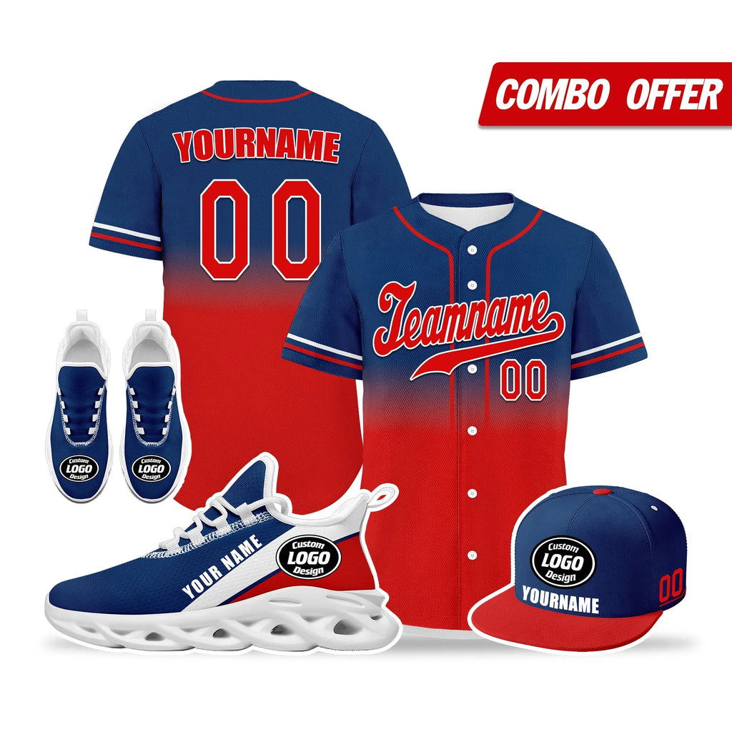 Custom Blue Red Jersey MaxSoul Shoes and Hat Combo Offer Personalized ZH-bd0b007e-f - Coolcustomize