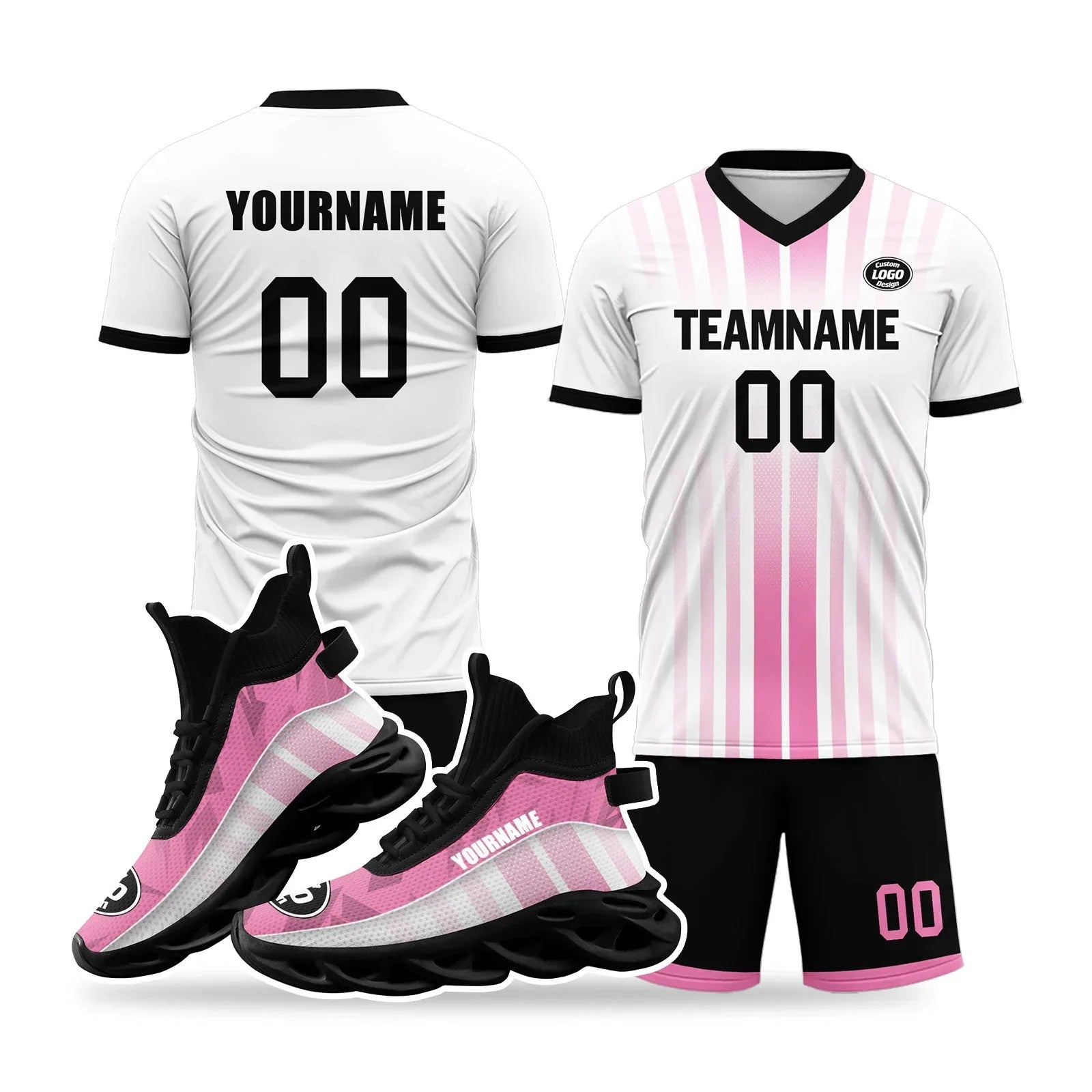 Custom Soccer Uniform Jersey and Maxsoul Shoes Personalized Sneaker Combo ZH-D020159-6 - Coolcustomize