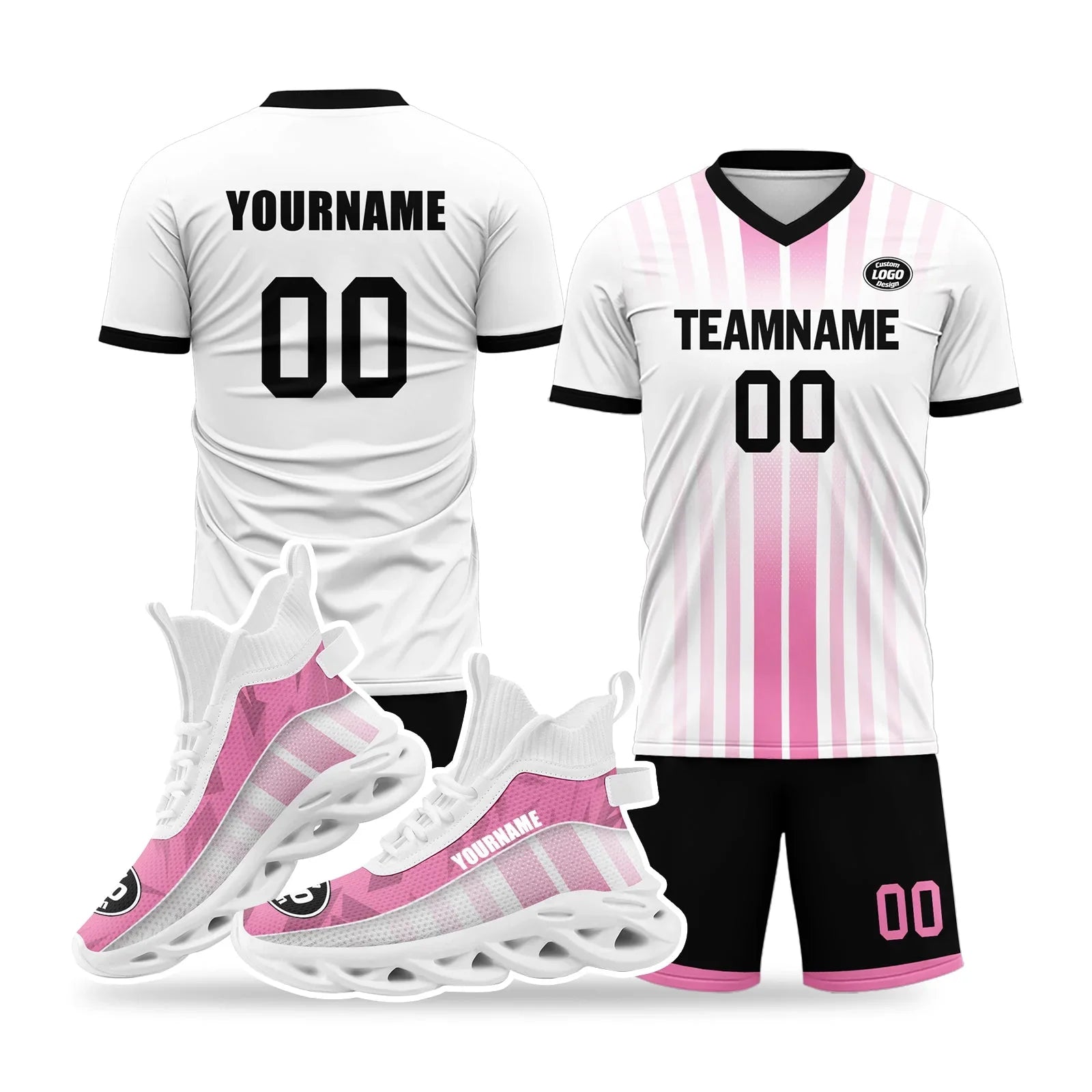 Custom Soccer Uniform Jersey and Maxsoul Shoes Personalized Sneaker Combo ZH-D020159-6 - Coolcustomize