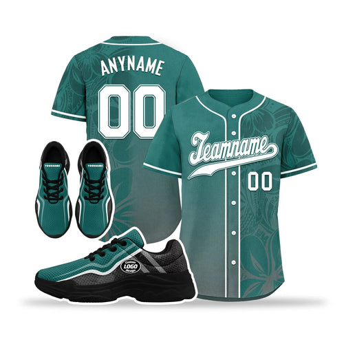 Custom Baseball Jersey and Chunky Shoes Personalized Combo Personalized Sneaker ZH-D020167-10 - Coolcustomize