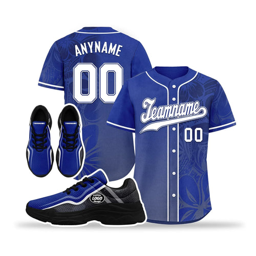 Custom Baseball Jersey and Chunky Shoes Personalized Combo Personalized Sneaker ZH-D020167-9 - Coolcustomize