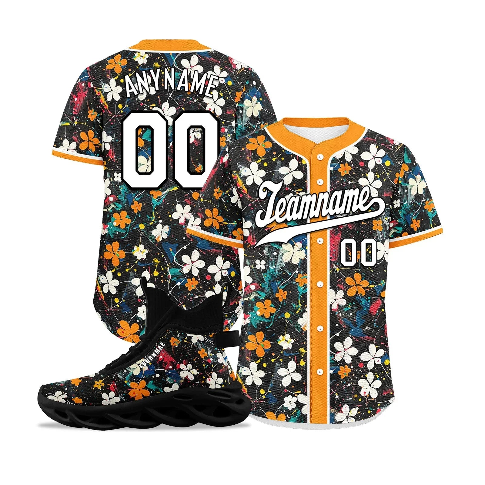 Custom Baseball Jersey and MaxSoul Shoes Combo Offer Personalized Combo ZH-D020172-10 - Coolcustomize