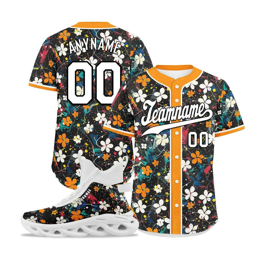 Custom Baseball Jersey and MaxSoul Shoes Combo Offer Personalized Combo ZH-D020172-10 - Coolcustomize