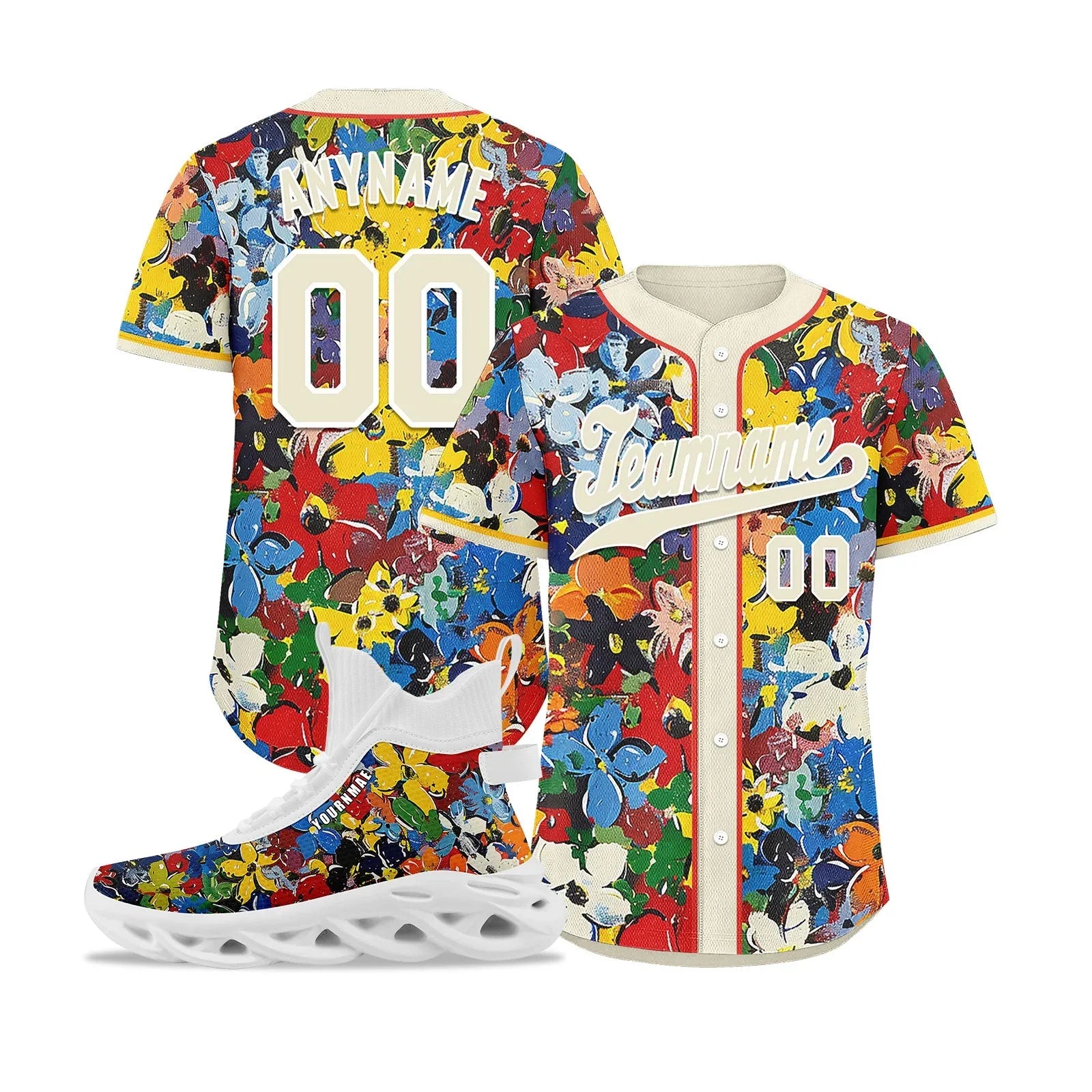 Custom Baseball Jersey and MaxSoul Shoes Combo Offer Personalized Combo ZH-D020172-2 - Coolcustomize
