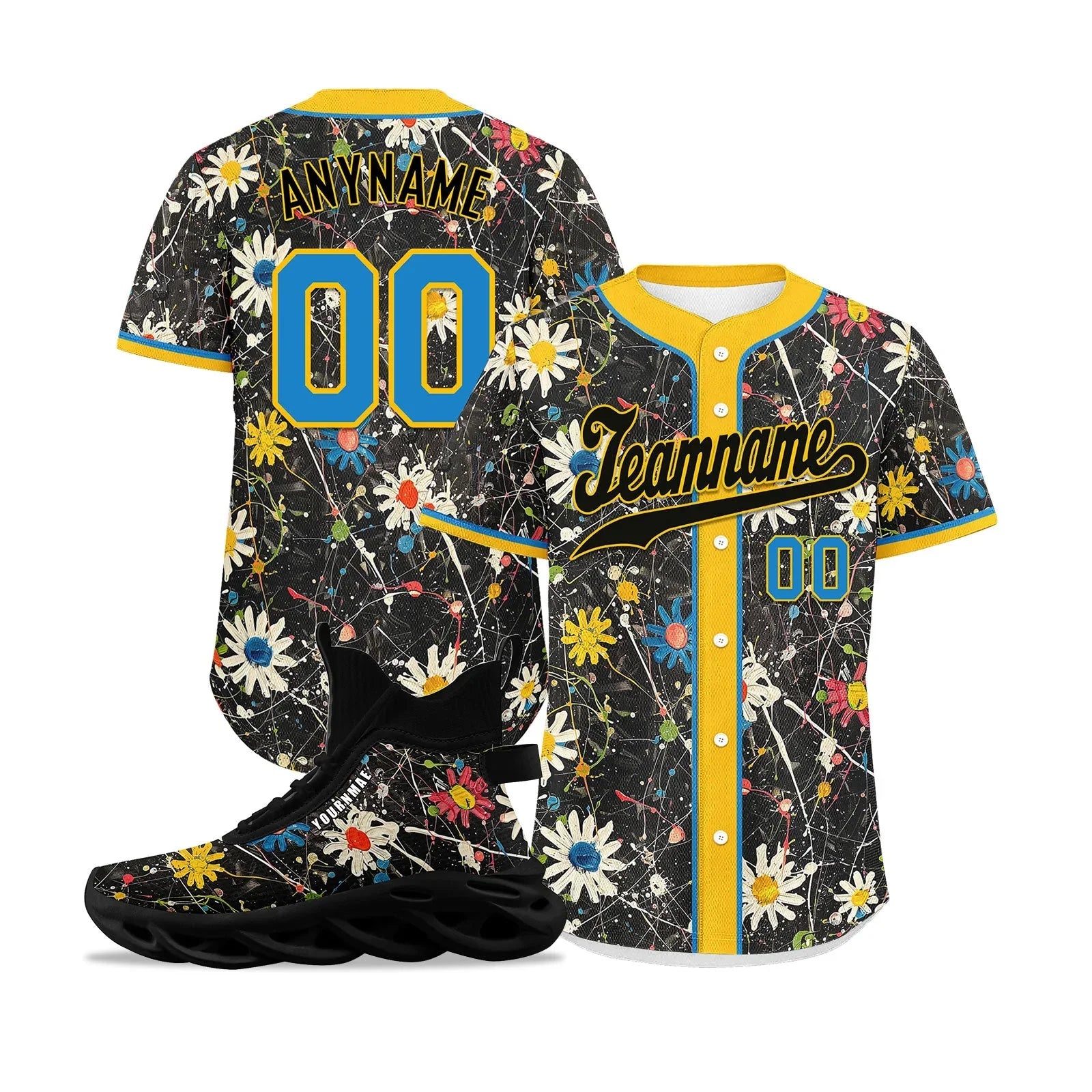 Custom Baseball Jersey and MaxSoul Shoes Combo Offer Personalized Combo ZH-D020172-3 - Coolcustomize