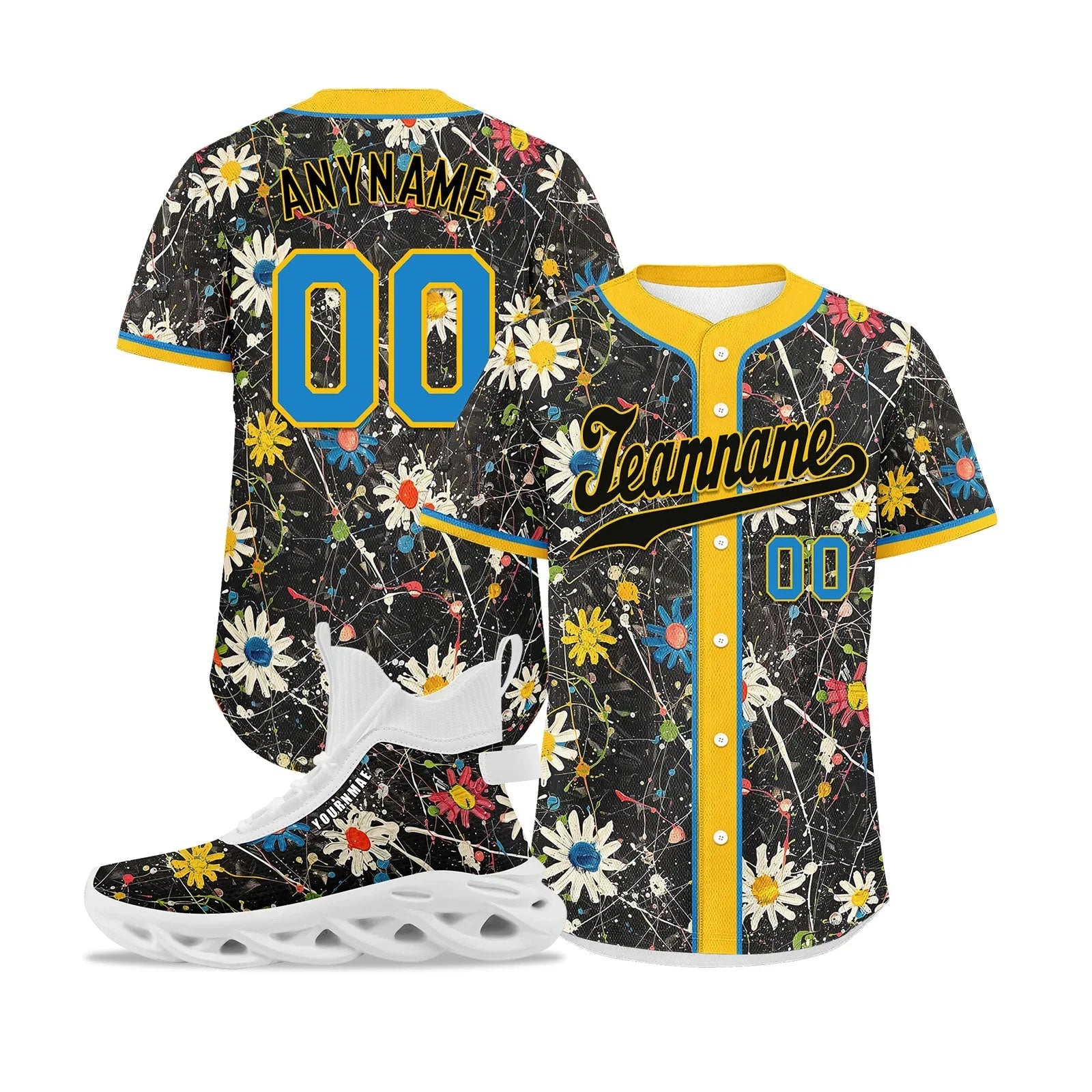 Custom Baseball Jersey and MaxSoul Shoes Combo Offer Personalized Combo ZH-D020172-3 - Coolcustomize